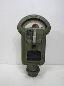 lot 276 image: Old Vintage MILLER Parking Meter