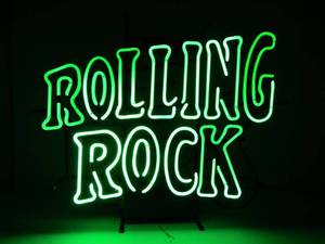 lot 14 image: Working ROLLING ROCK Neon Beer Sign