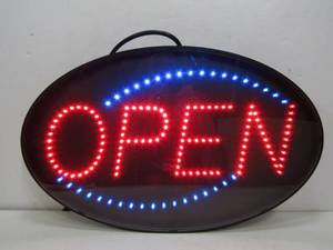 lot 19 image: Working Lighted OPEN Sign