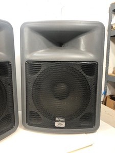 lot 356 image: Working Pair of PEAVEY Model PR-15 Loudspeakers