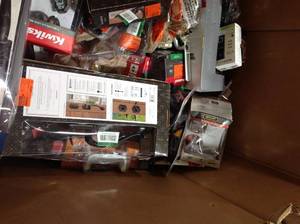 Gaylord Full of Door Hardware assorted styles and conditions, some in like new condition some missing pcs review pictures