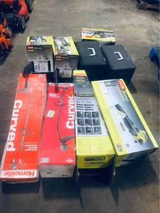 Outdoor tools chainsaw,blower and trimmers original costumer returns