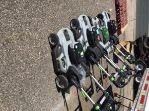 LOT WITH 4 EGO Reconditioned 21 in. 56V Lithium-Ion Cordless Electric Walk Behind Push Mower SEE PICS
