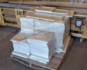 Pallet of White Cabinet Door Fronts