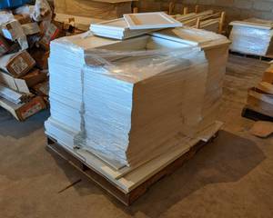 Pallet of White Cabinet Door Fronts
