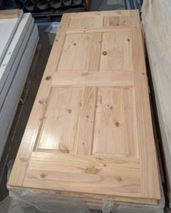 (2) Knotty Pine  6-Panel Doors 80 x 36
