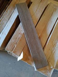 (88) 3-12 x 20 Grey Bullnose Ceramic Tiles - Same Color as Lot 85