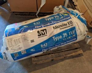 Roll of Johns Manville Type 75 Microlite EQ Insulation