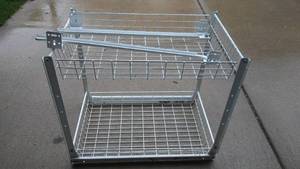 lot 43 image: Two Sliding Metal Wire Kitchen Baskets