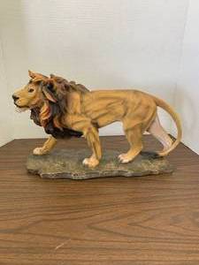 Lion Statue  Sterling and Noble Decorative Clock  Church Framed Print