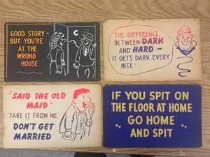 BAR SIGN cardboard display Vintage 11 x 7
