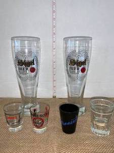 Beer Glasses and Shot Glasses