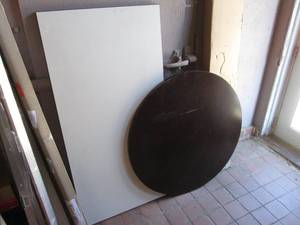 lot 6 image: 2 Table Tops No LegsBase 60 x 30...