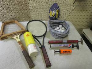 lot 70 image: MN Vikings Football with Tee, Tenni...