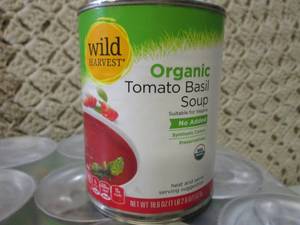 lot 94 image: Case of 12 Cans Organic Tomato Basi...