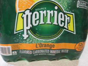 lot 106 image: Perrier LOrange Flavored Carbonate...