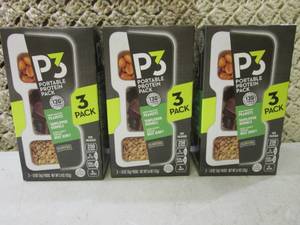lot 111 image: 3 Boxes of P3 Portable Protein Snac...