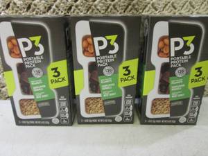 lot 112 image: 3 Boxes of P3 Portable Protein Snac...