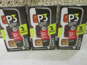 lot 114 image: 3 Boxes of P3 Portable Protein Snac...