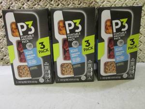 lot 115 image: 3 Boxes of P3 Portable Protein Snac...