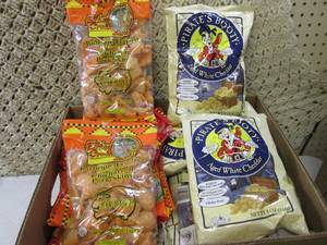 lot 126 image: Box Full of Aged White Chedder Puff...