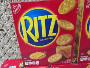 lot 127 image: 5 Boxes of Ritz Crackers Best by Ju...