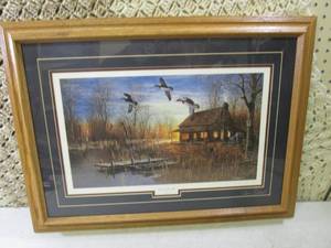 lot 209 image: Framed Signed Jim Hansel Passing T...