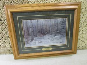 lot 212 image: Framed Mark Daehlin Watched Print...