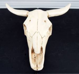 lot 12 image: Replica Bull Skull