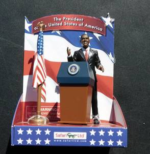 lot 39 image: New Safari Ltd 2009 The President of the United States Barack Obama Figure