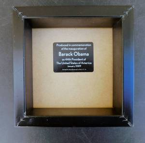 lot 40 image: Barack Obama 44th Presidential Commemorative Print in Box Frame