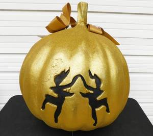 lot 24 image: Large Menage a Trois Winery Promotional Glitter Pumpkin