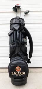 lot 13 image: Bacardi Belding Sports Golf Bag with 6 Clubs