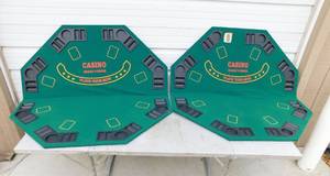 lot 38 image: Lot of 2 Casino Dealer Choice Table Toppers