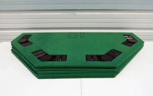 lot 35 image: Lot of Tournament Used Eight Player Black Jack Table Toppers
