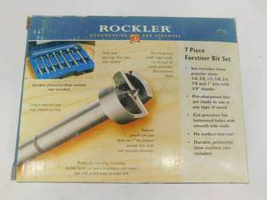 lot 19 image: Rockler 7 Piece Forstner Bit Set