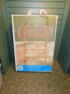 lot 90 image: Rectangular Decorative Metal Tray Table