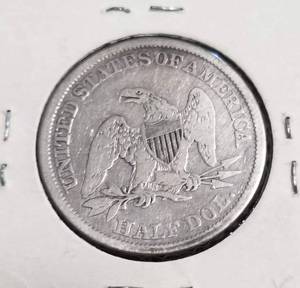 1843 US SEATED LIBERTY SILVER HALF DOLLAR