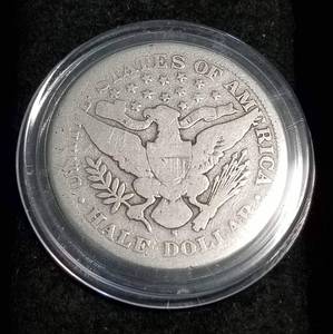 1898-S BARBER HALF DOLLAR IN AIRTITE