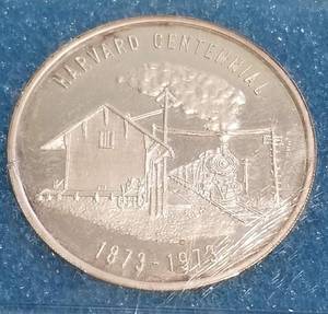 1 TROY OZ. .999 FINE SILVER 1973 HARVARD NE CENTENNIAL