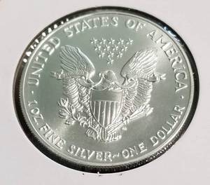 1992 AMERICAN INDIAN 1 TROY OZ .999 FINE SILVER DOLLAR