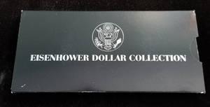 2 EISENHOWER DOLLARS IN BLACK PACKAGING