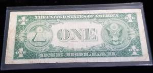 1935-F BLUE SEAL US CURRENCY $1 SILVER CERTIFICATE
