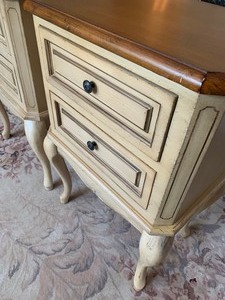 lot 15 image: Pair of Ivory SideAccent Tables