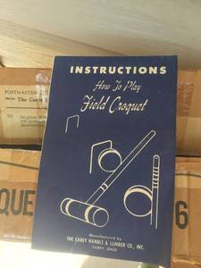 lot 68 image: Vintage Croquet Set