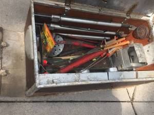 lot 76 image: Vintage Ice Fishing Sled and More Very Fun Item