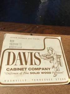 lot 85 image: Davis Company Wall Mirror