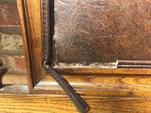 lot 87 image: Wooden headboard and Base Frames
