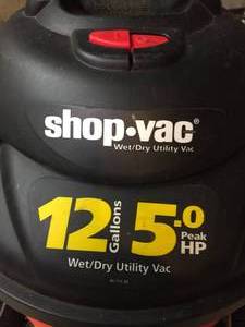 lot 182 image: 12 Gallon Shop Vac