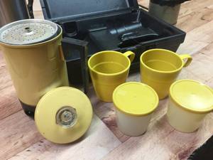 lot 211 image: Vintage Empire Coffee Kit and Two Thermoses